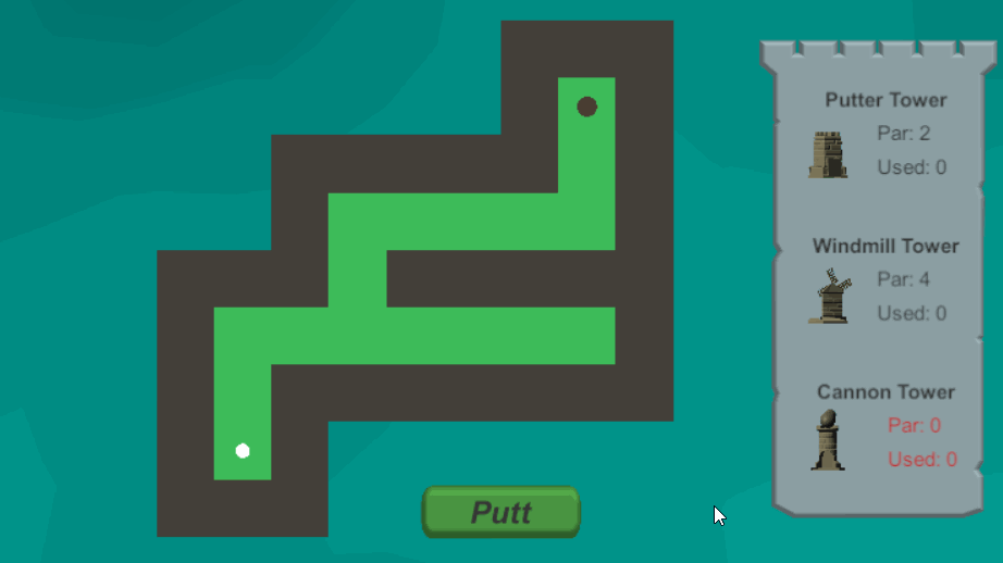 A walk-through of one of the levels in Puttsy